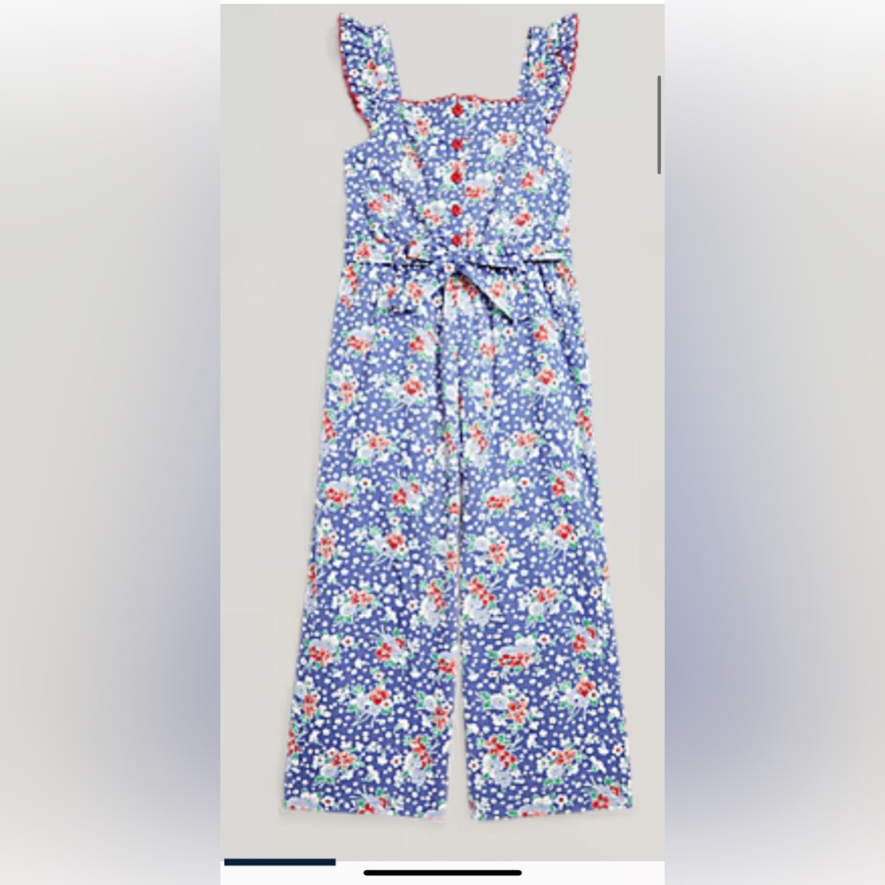 Polo Ralph Lauren Floral-printed cotton jumpsuit Size 8 - Picture 3 of 11